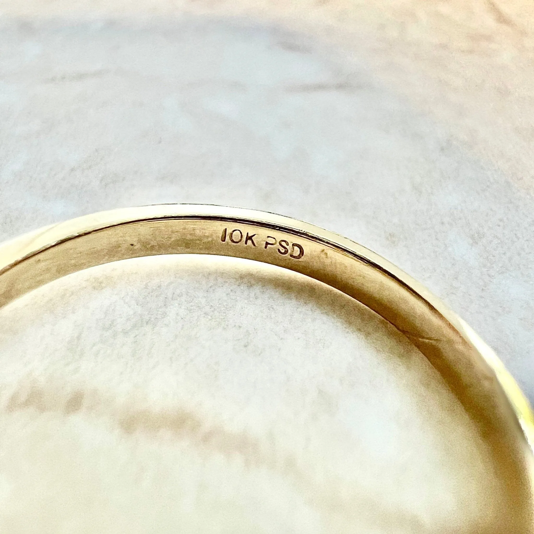 10 Karat Yellow Gold Swiss Blue Topaz Ring