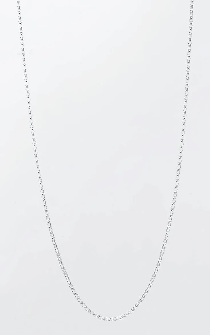 1.4 MM Sterling Silver Belcher Rolo Chain (Per Inch)