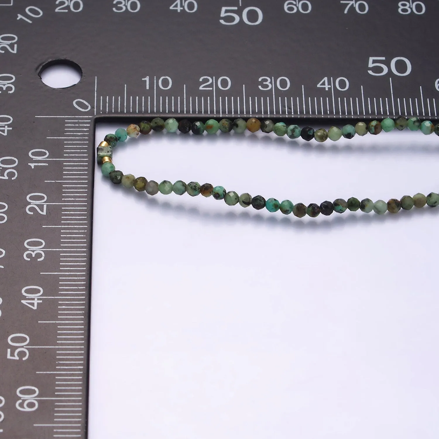 14K Gold Filled Moss Agate Multifaceted Green Rope Adjustable Friendship Bracelet | WA-2174 ~ WA-2176