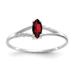 14k White or Yellow Gold Marquise Birthstone Rings