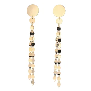14K YG Tassel Earrings