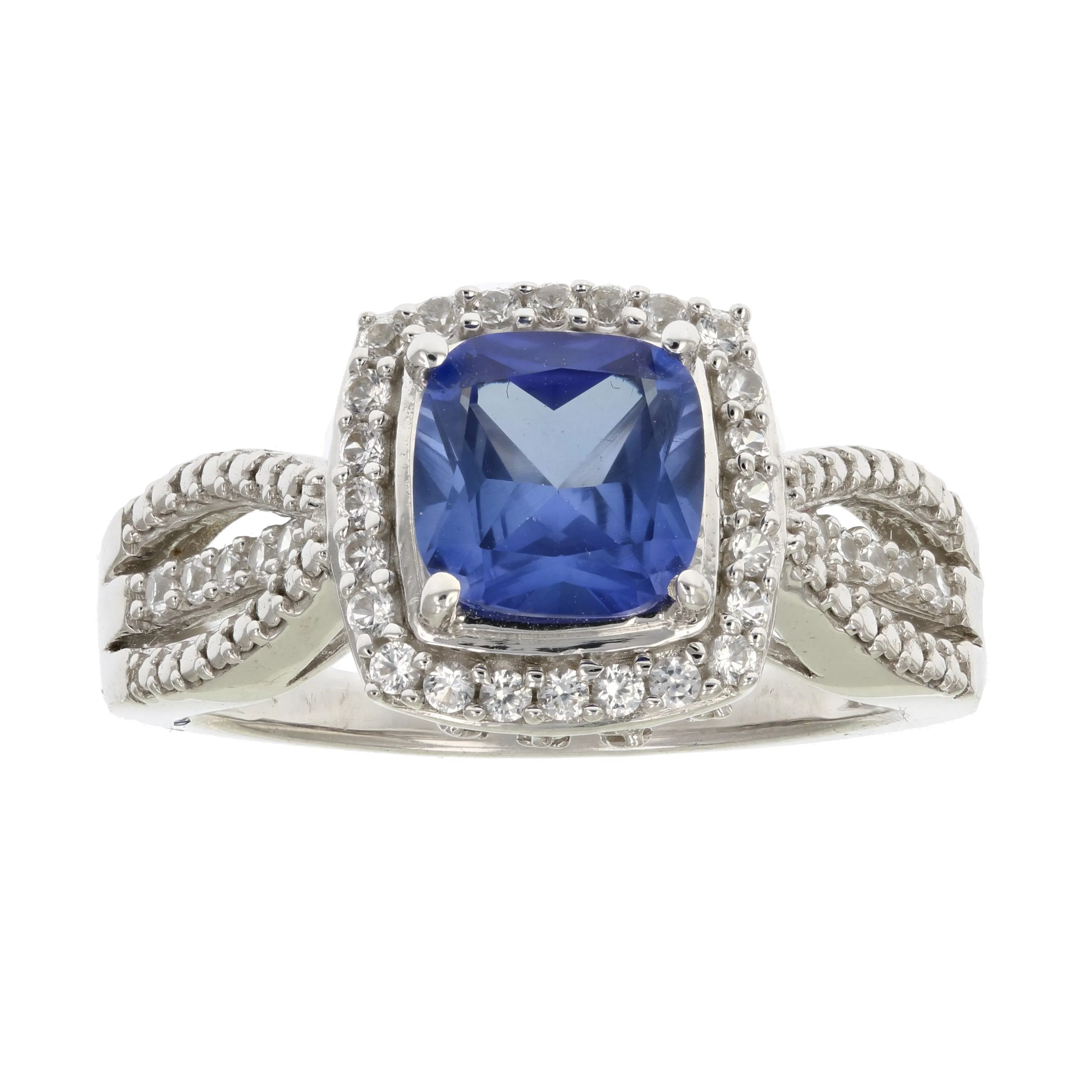 1.50 cttw Pick Your Birthstone Gemstone 7 MM Cushion Ring .925 Sterling Silver Created Citrine Size 7