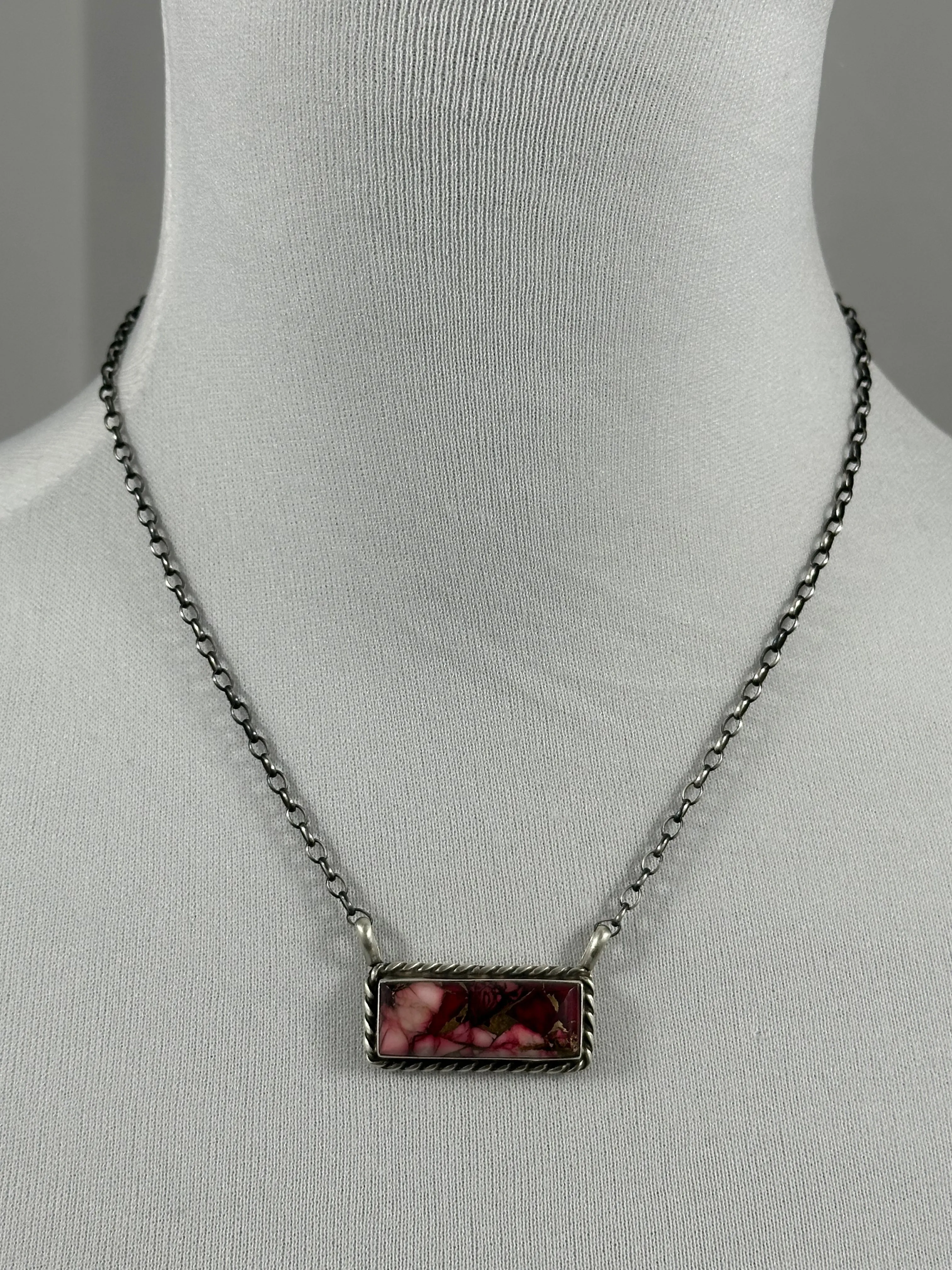 16" Dahlia Rose Bar Necklaces