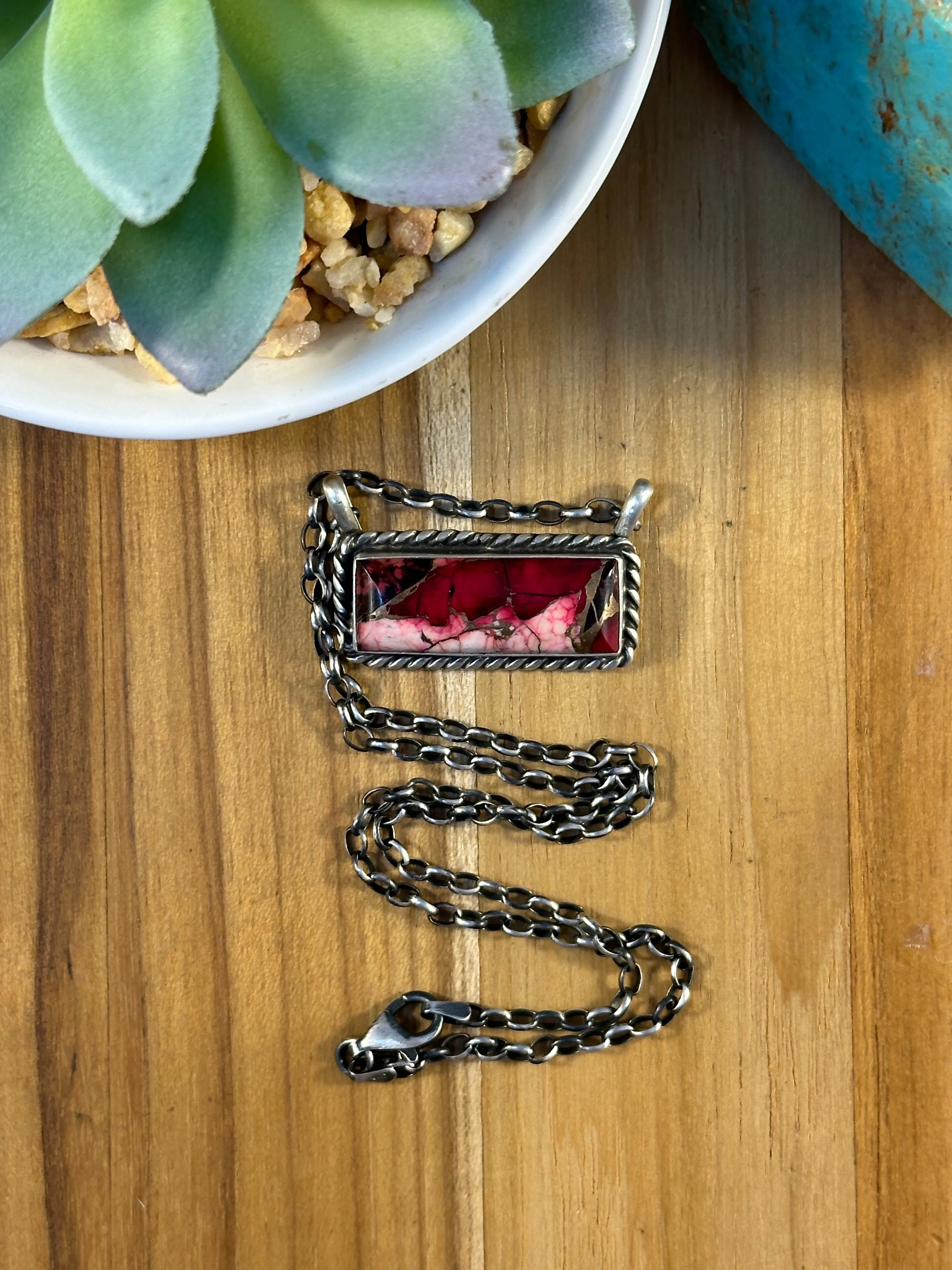 16" Dahlia Rose Bar Necklaces