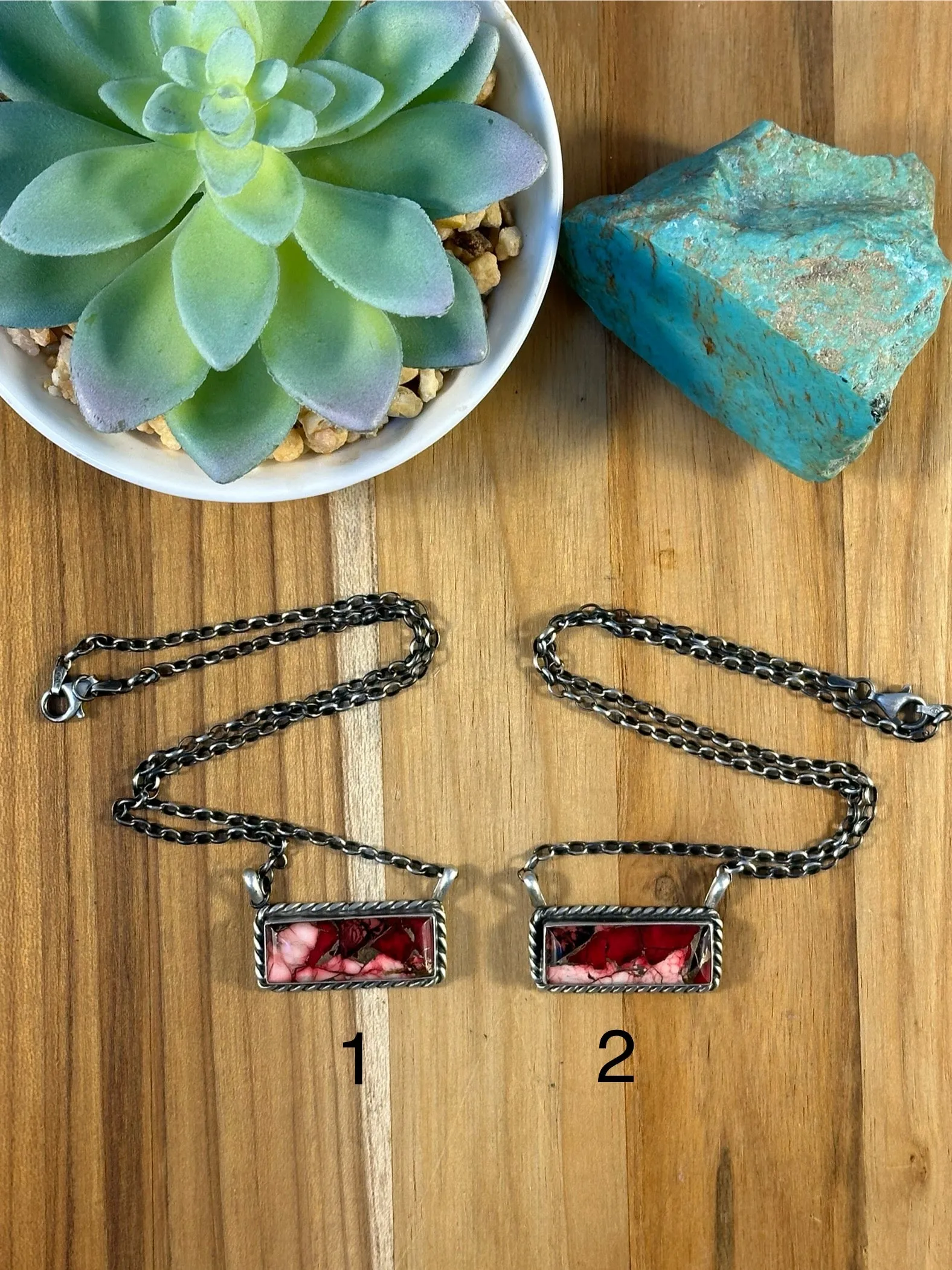 16" Dahlia Rose Bar Necklaces