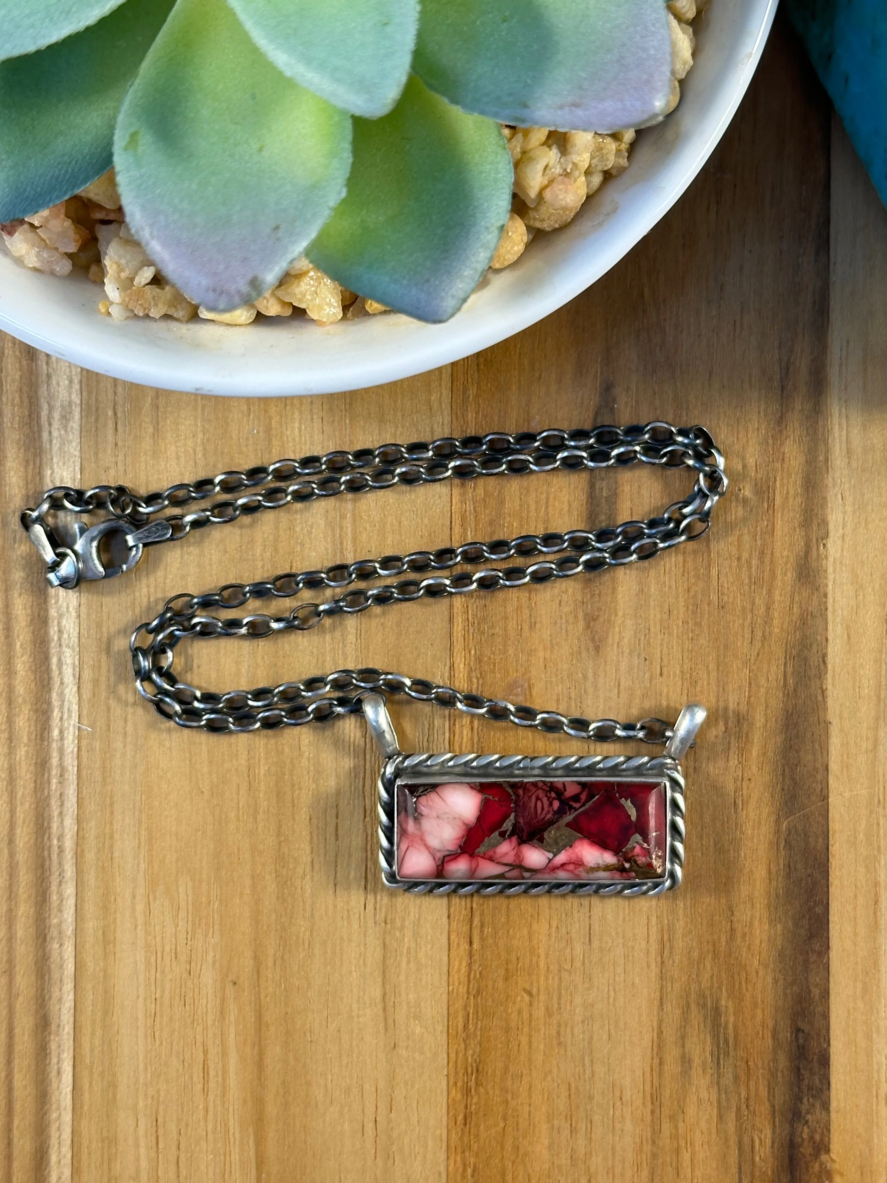 16" Dahlia Rose Bar Necklaces
