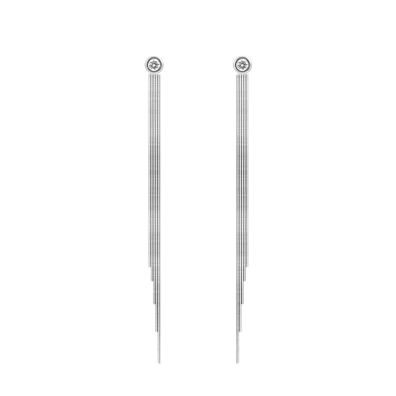 18K Gold earring Imitation Tassel Eardrop Earrings