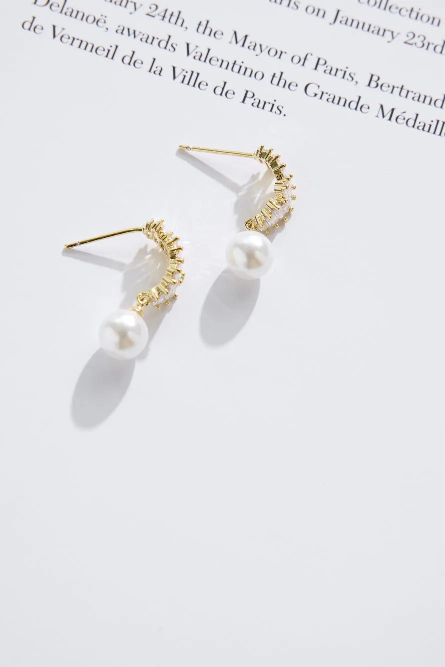 18k Gold Plated Selene Earrings Gold