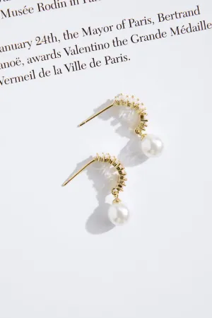 18k Gold Plated Selene Earrings Gold