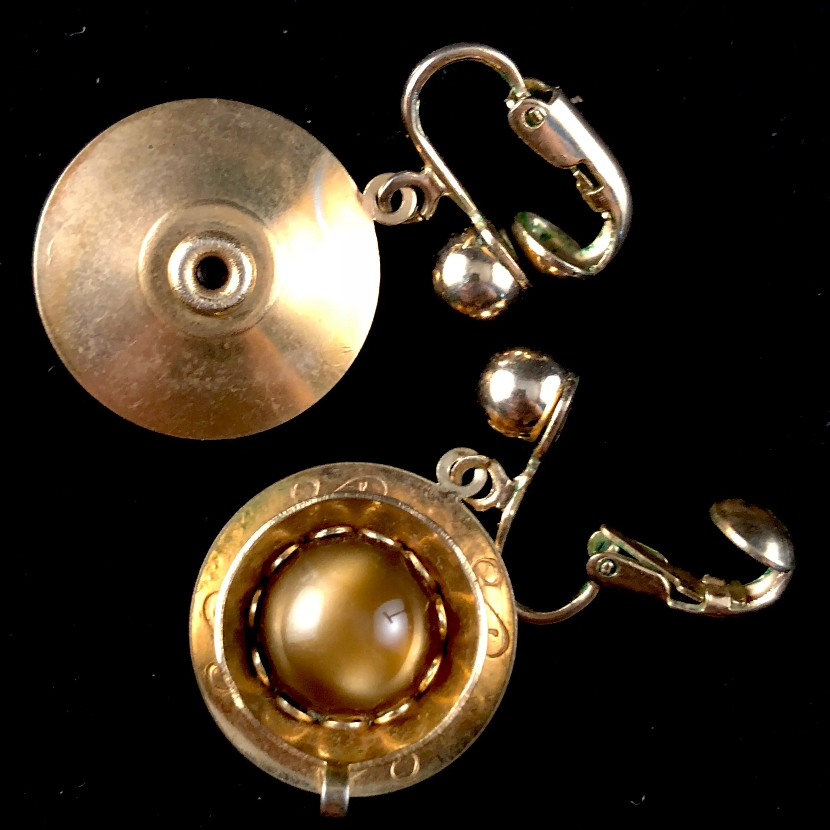 1958 Sarah Coventry Coffee Break Earrings