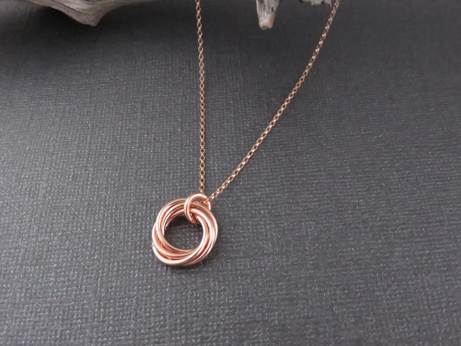 40th Birthday Gift | Rose Gold Birthday Necklace | 40th Birthday Gift for Women