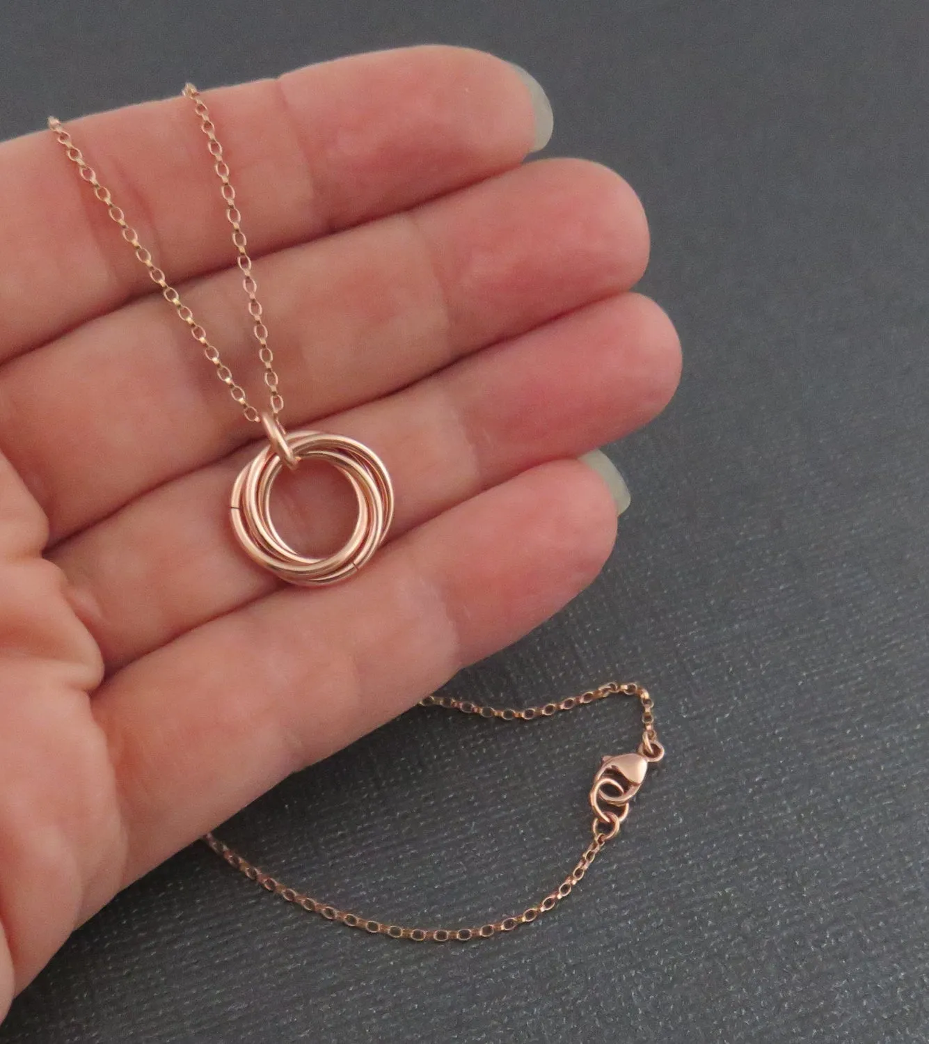 40th Birthday Gift | Rose Gold Birthday Necklace | 40th Birthday Gift for Women