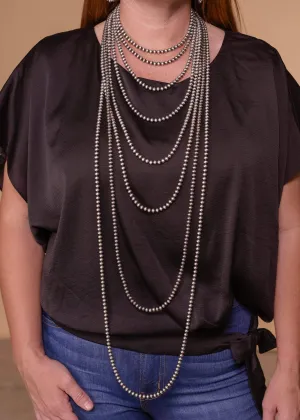 5mm Navajo Pearl Necklaces 14"-48"