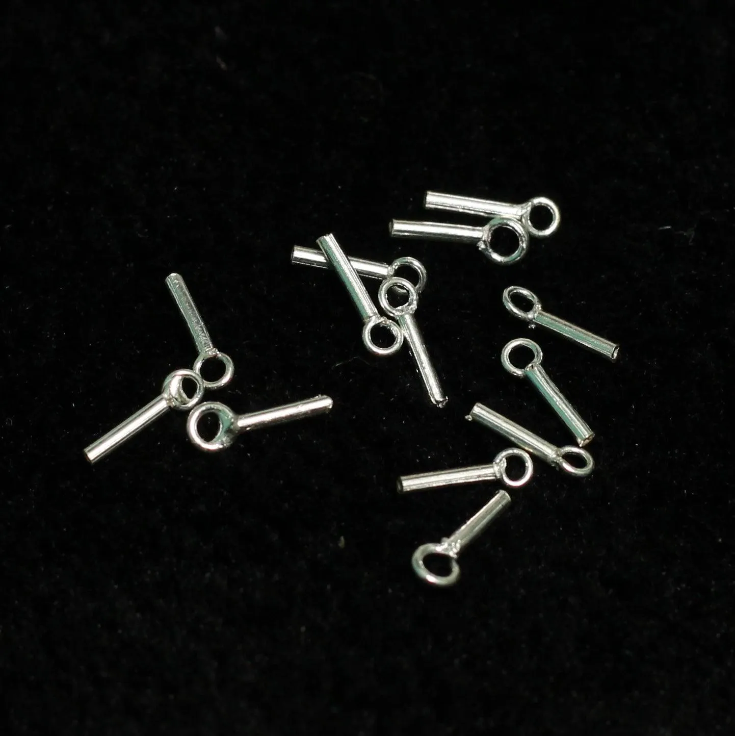 92.5 Sterling Silver 0.5mm Inner Diameter Cord Ends