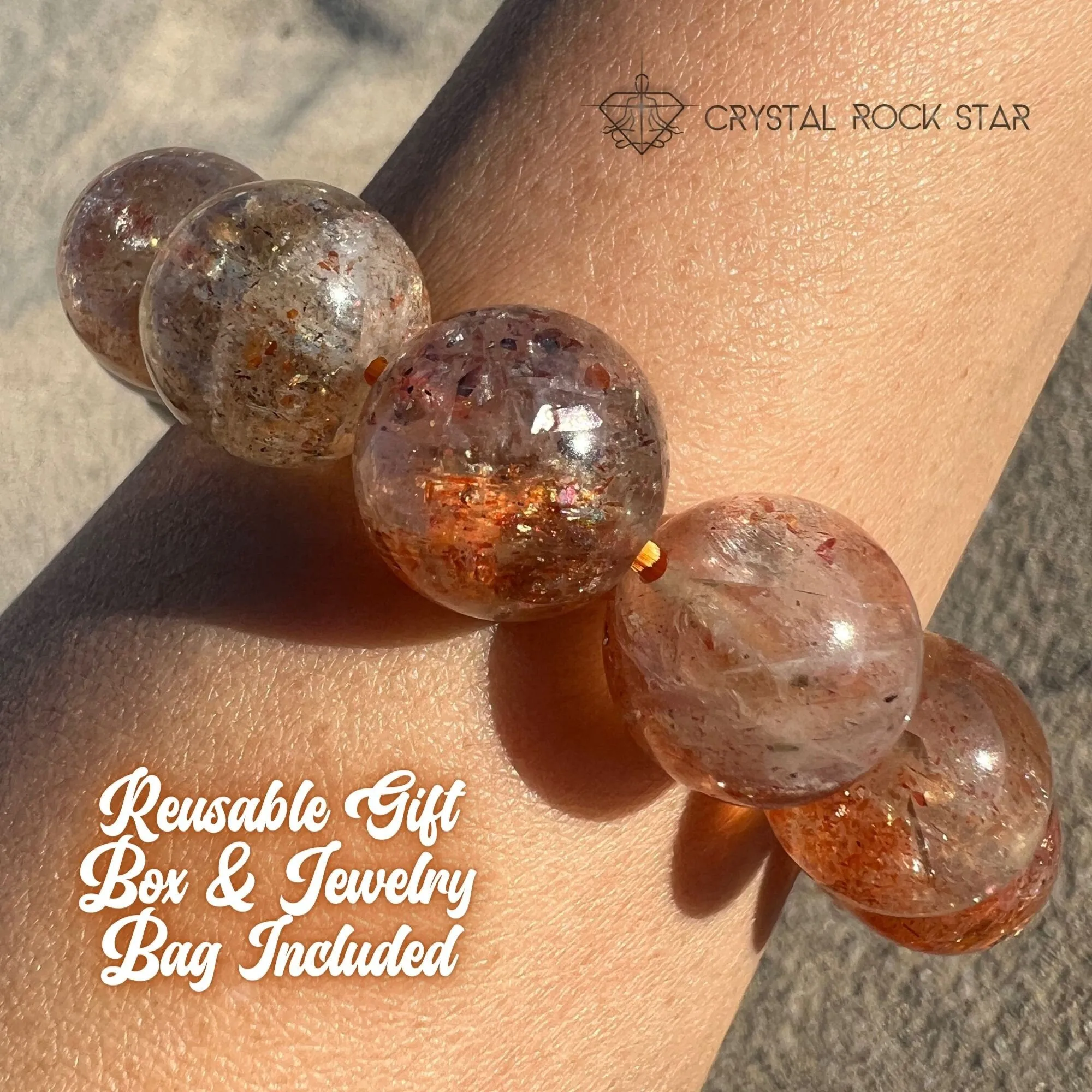 AAA Luminous Arusha Sunstone Bracelet 13.5mm