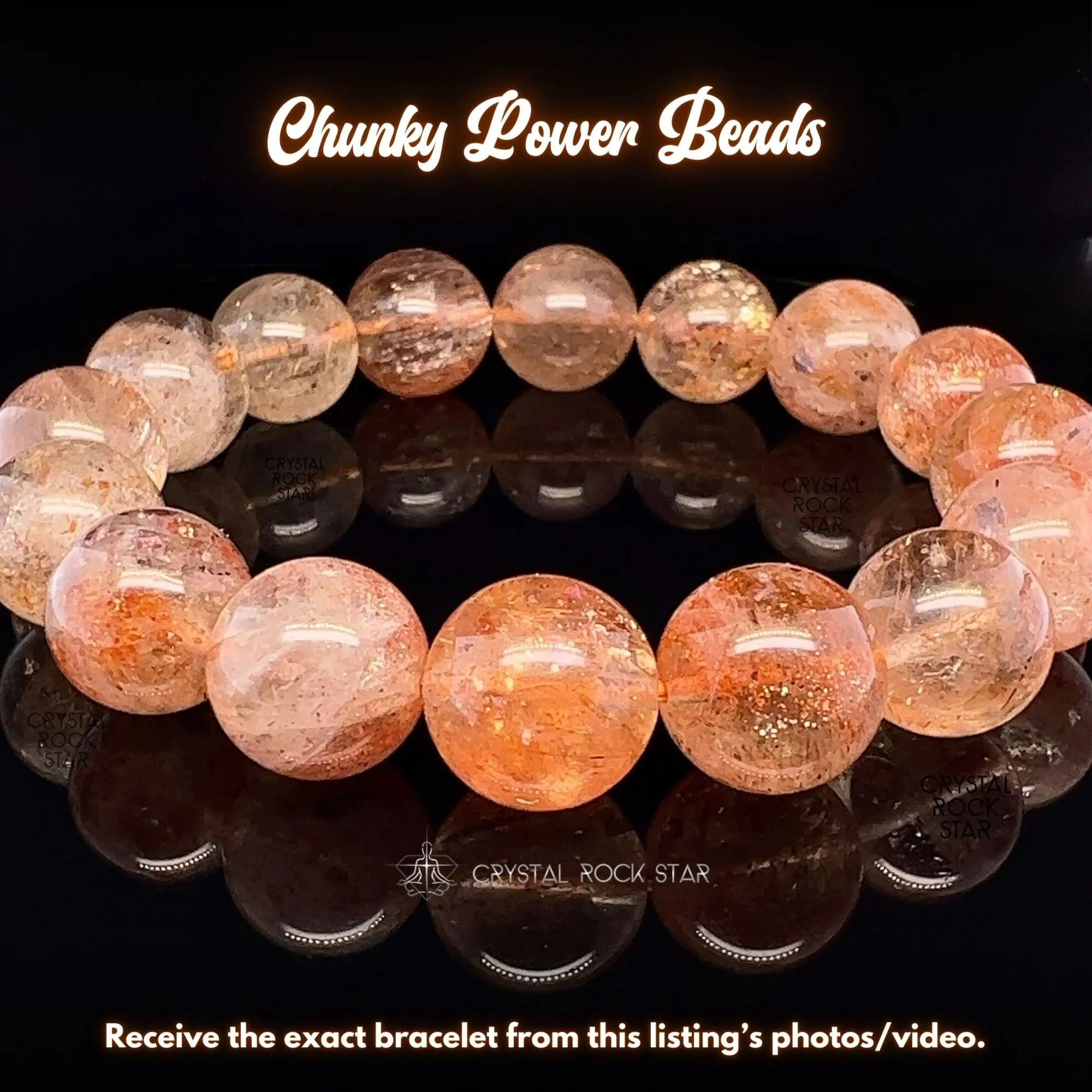 AAA Luminous Arusha Sunstone Bracelet 13.5mm