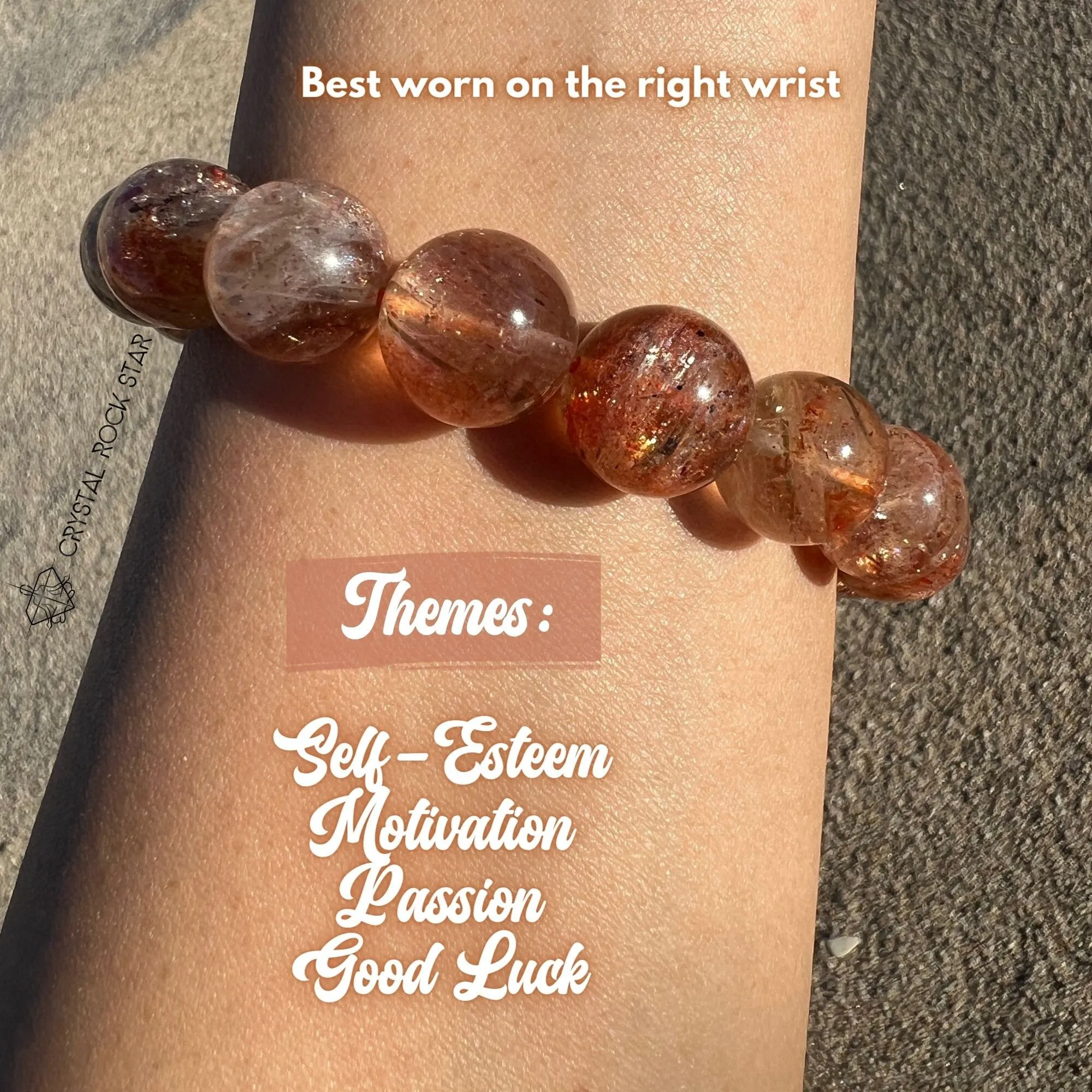 AAA Luminous Arusha Sunstone Bracelet 13.5mm