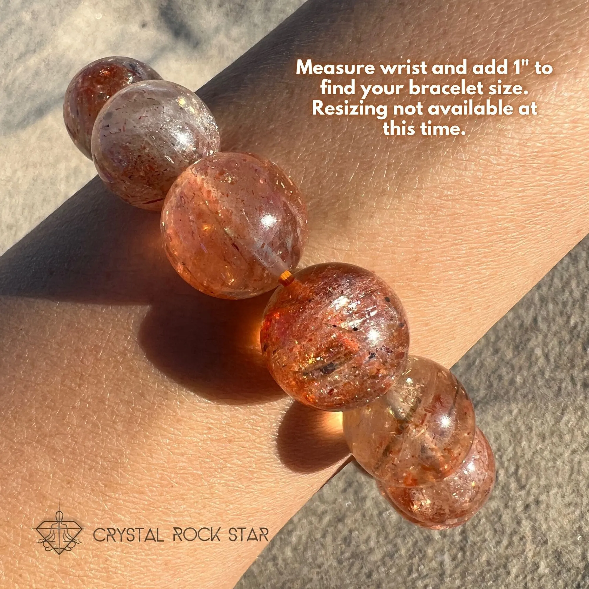 AAA Luminous Arusha Sunstone Bracelet 13.5mm