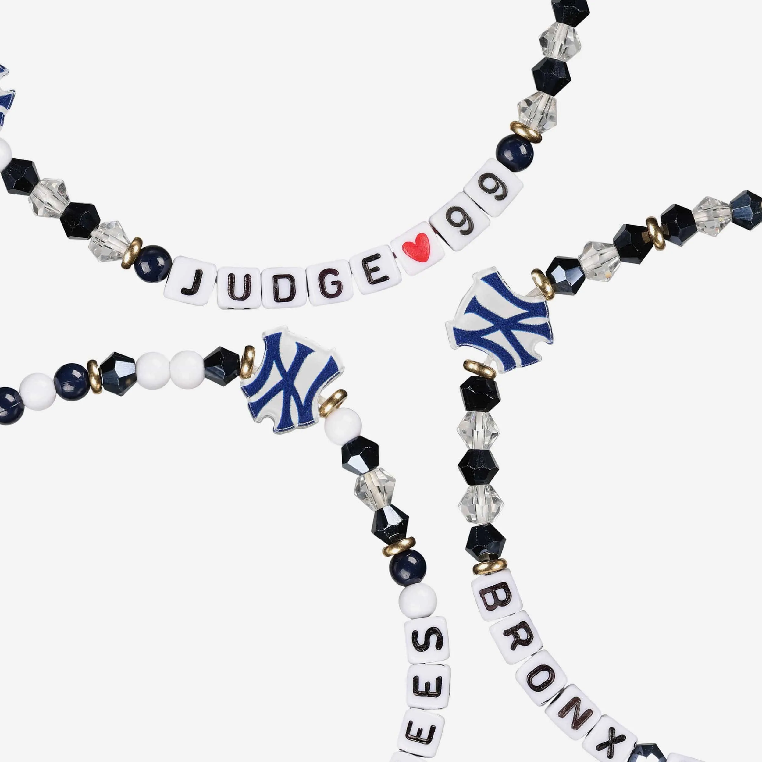 Aaron Judge New York Yankees 3 Pack Player Friendship Bracelet