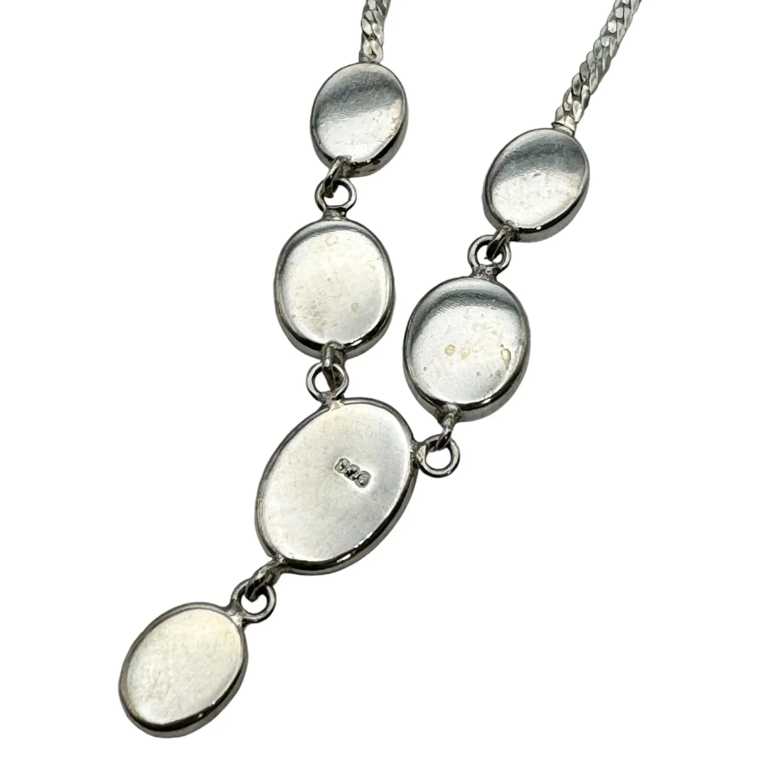 Abalone Solid 925 Sterling Silver Necklace