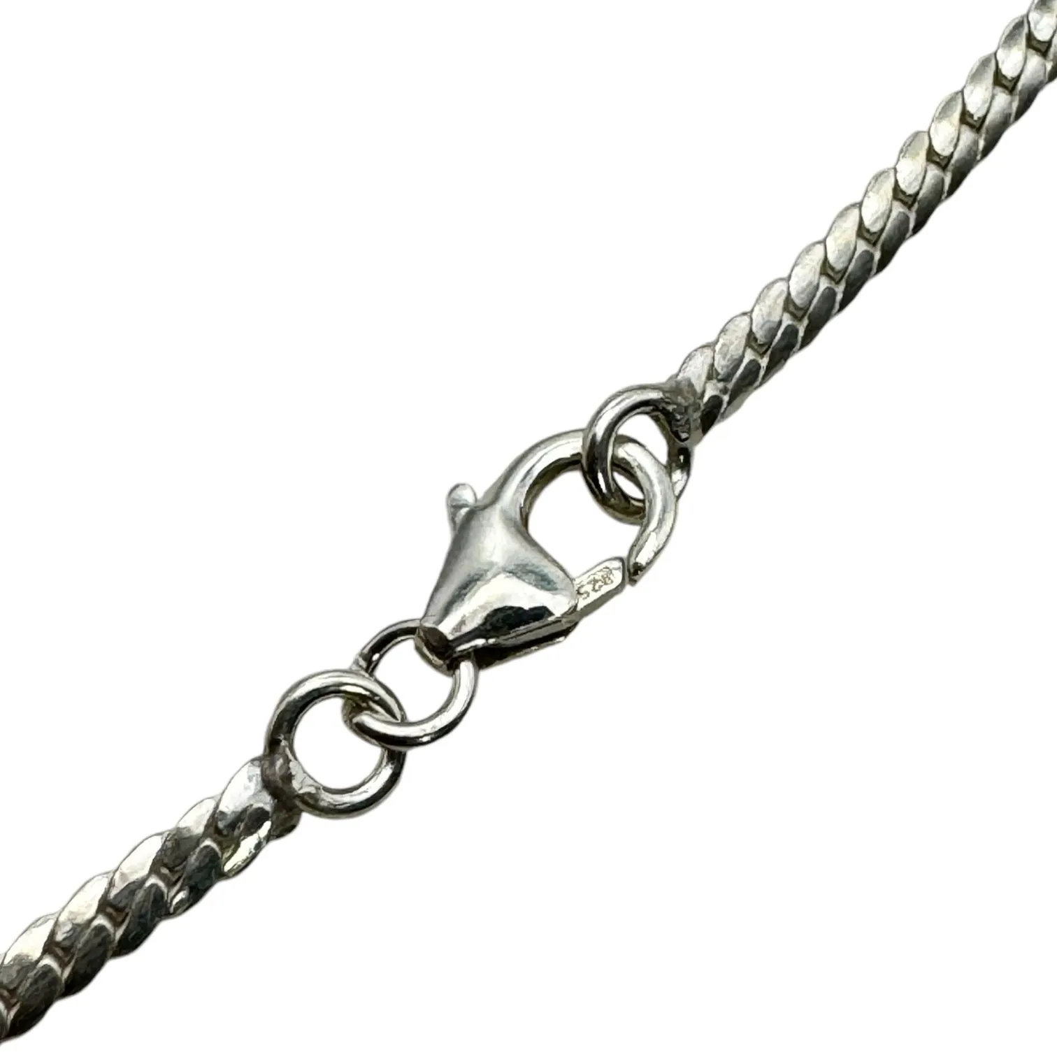 Abalone Solid 925 Sterling Silver Necklace