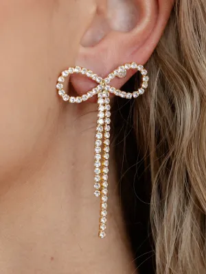 Adorable Shine Bow Earrings