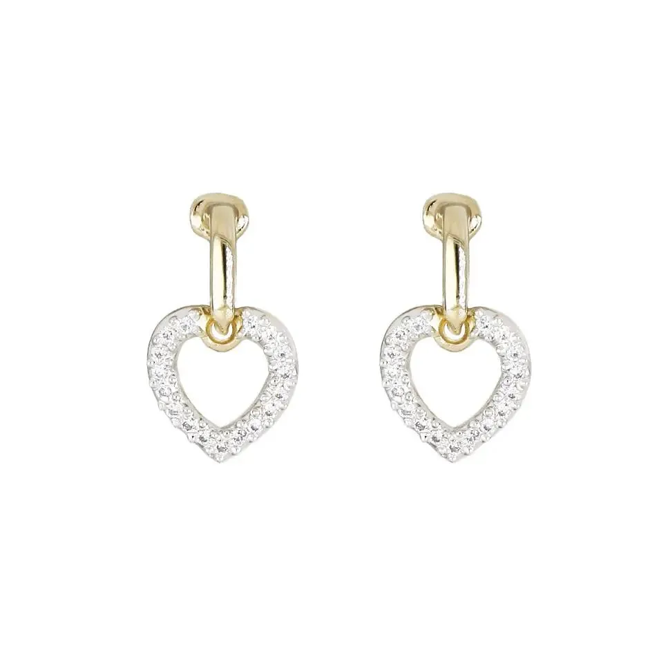 Aldrava Collection - Heart Pavé Earrings