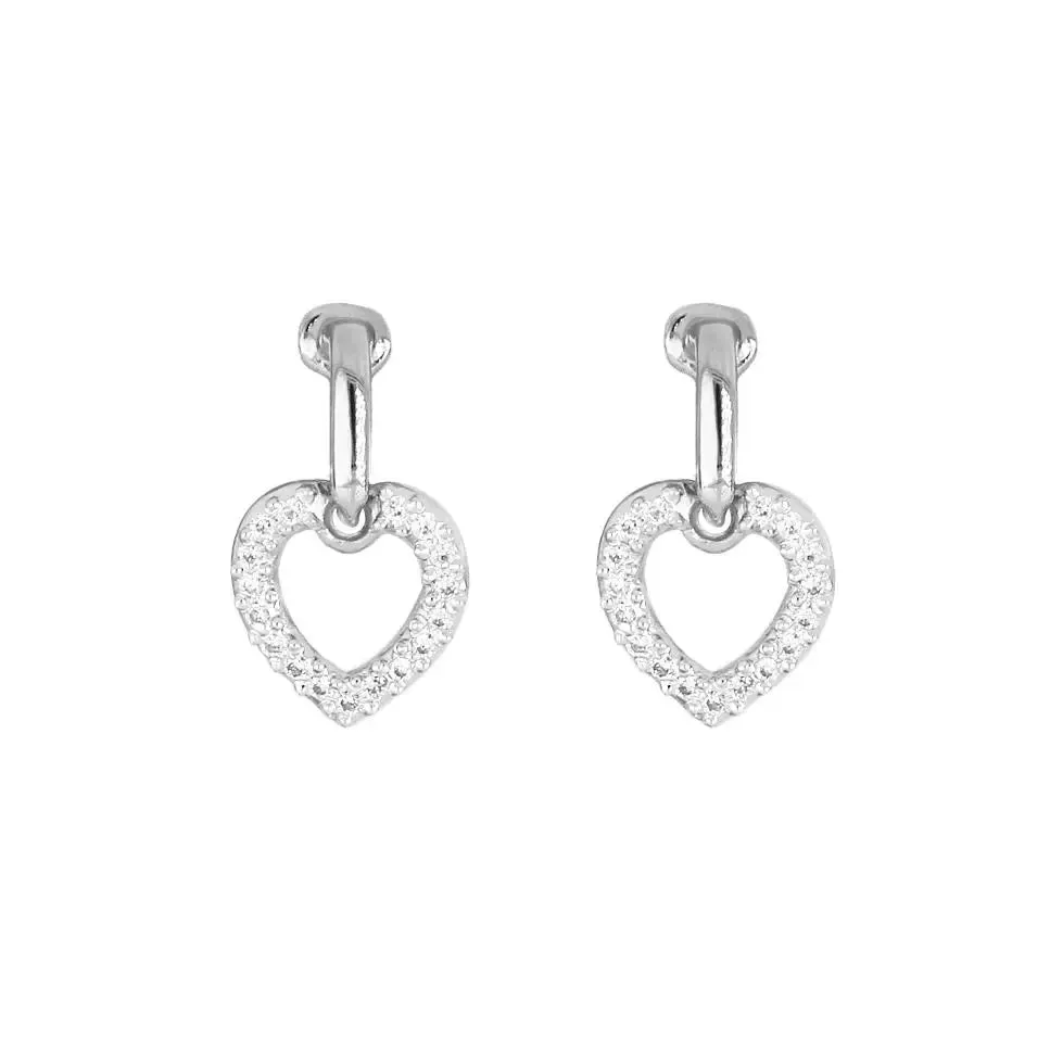Aldrava Collection - Heart Pavé Earrings