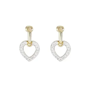 Aldrava Collection - Heart Pavé Earrings