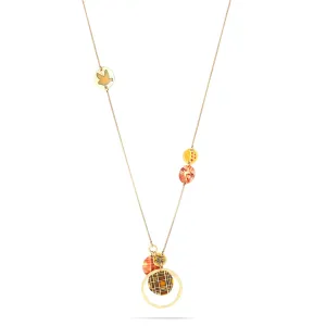 ALL THAT PLAID' - MULTI-MOTIF PENDANT  NECKLACES #221OR1501 (1A10/10C3)