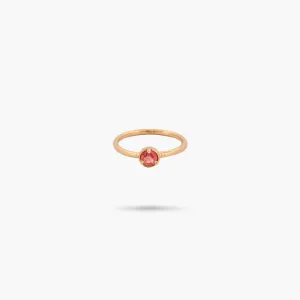 Amare Wear Pink Tourmaline Solitaire Ring- October Birthstone