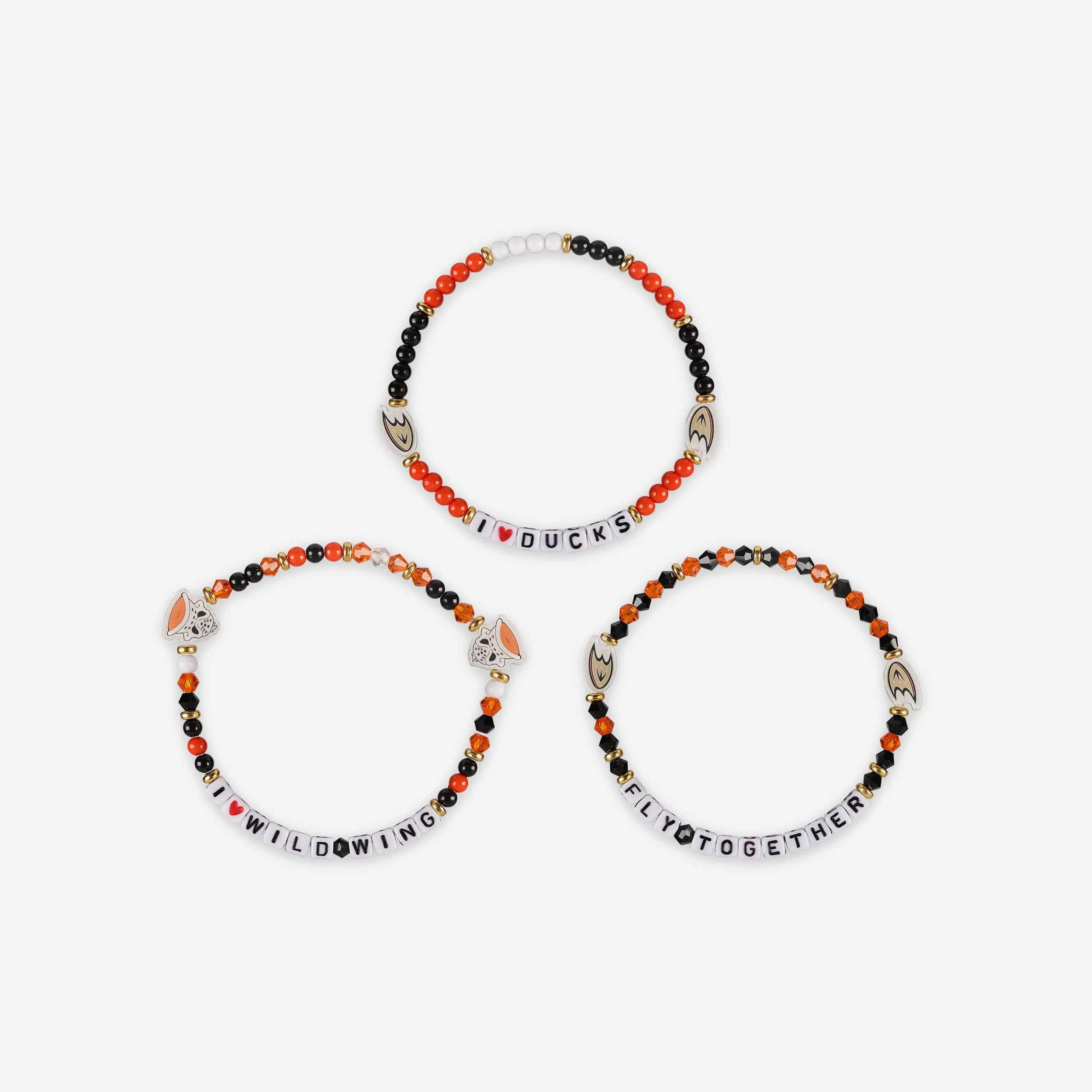 Anaheim Ducks 3 Pack Friendship Bracelet