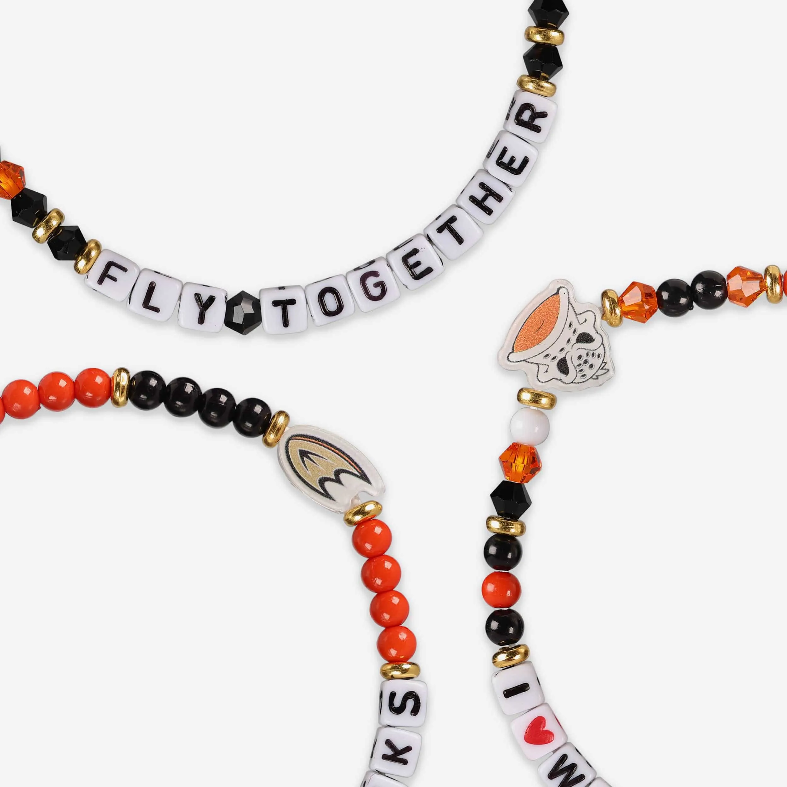 Anaheim Ducks 3 Pack Friendship Bracelet