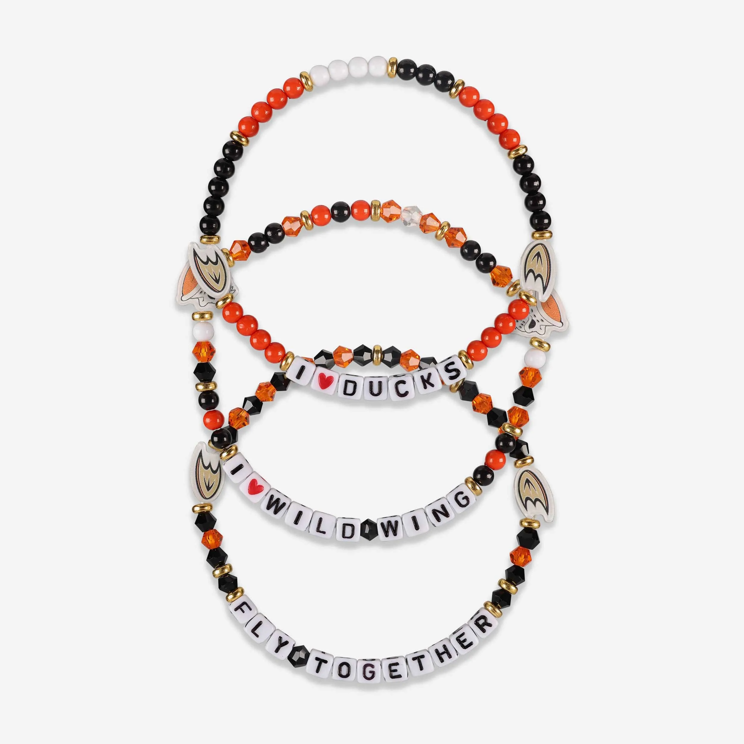 Anaheim Ducks 3 Pack Friendship Bracelet
