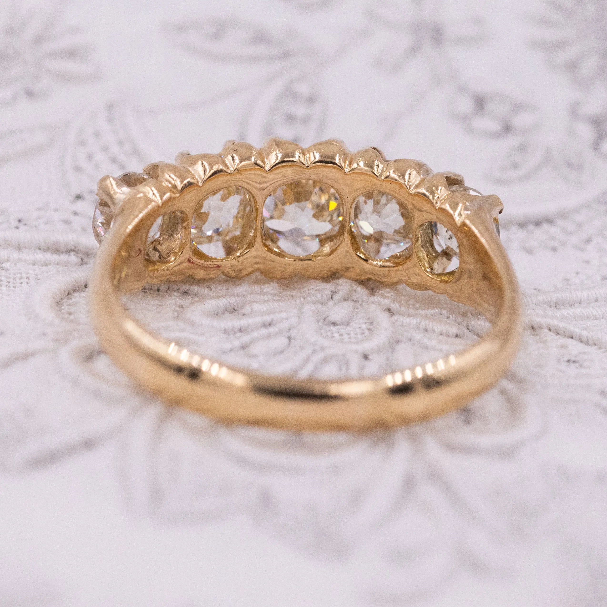 Antique 5-Stone Diamond Band