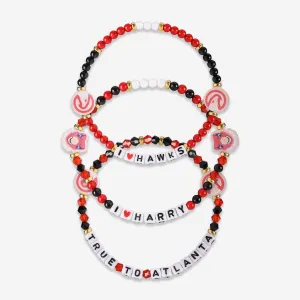 Atlanta Hawks 3 Pack Friendship Bracelet