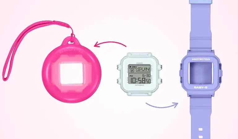 Baby G Y2K Holder Set in Purple and Pink