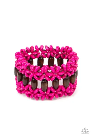 Bali Beach Retreat Pink Paparazzi Bracelet