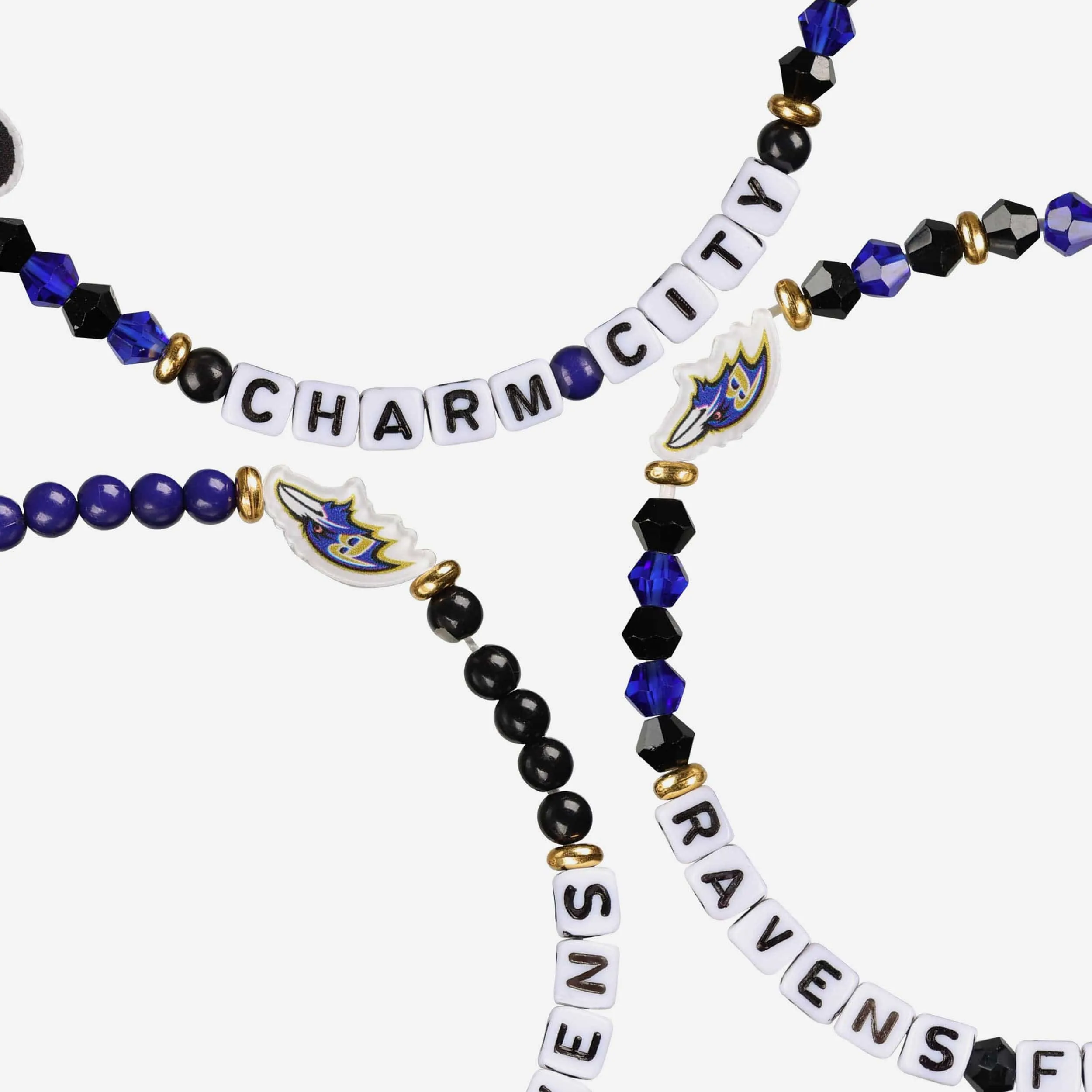 Baltimore Ravens 3 Pack Friendship Bracelet