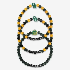 Baylor Bears 3 Pack Beaded Friendship Bracelet