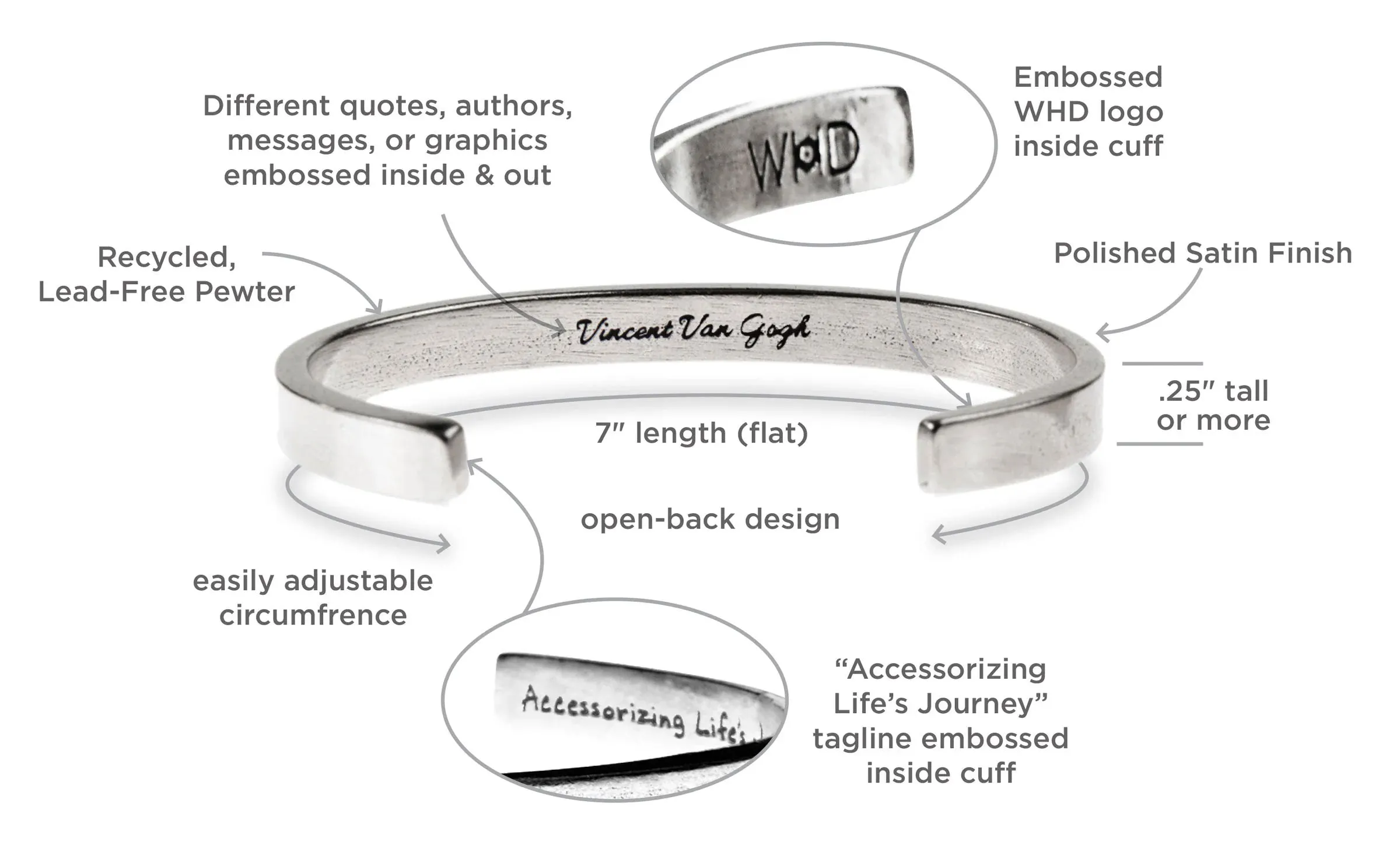 Be Magical - Ride a Unicorn, Swim with Mermaids Quotable Cuff Bracelet