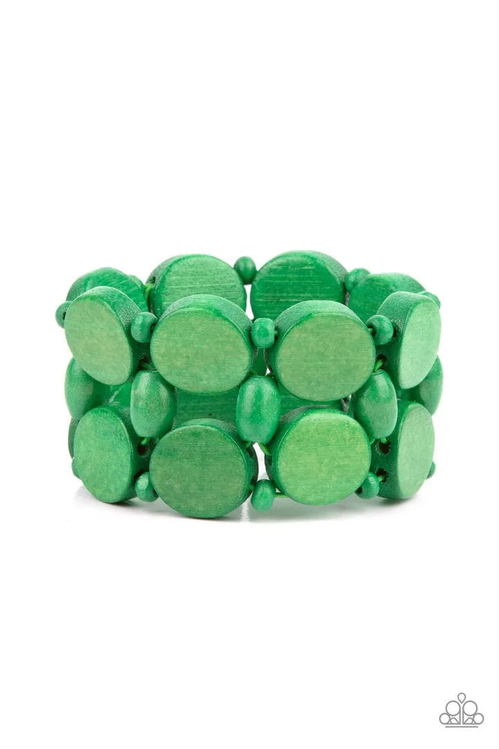 Beach Bravado Green Paparazzi Bracelet