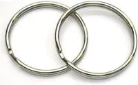 Beaver Pair Of Large Diameter Stainless Split Rings