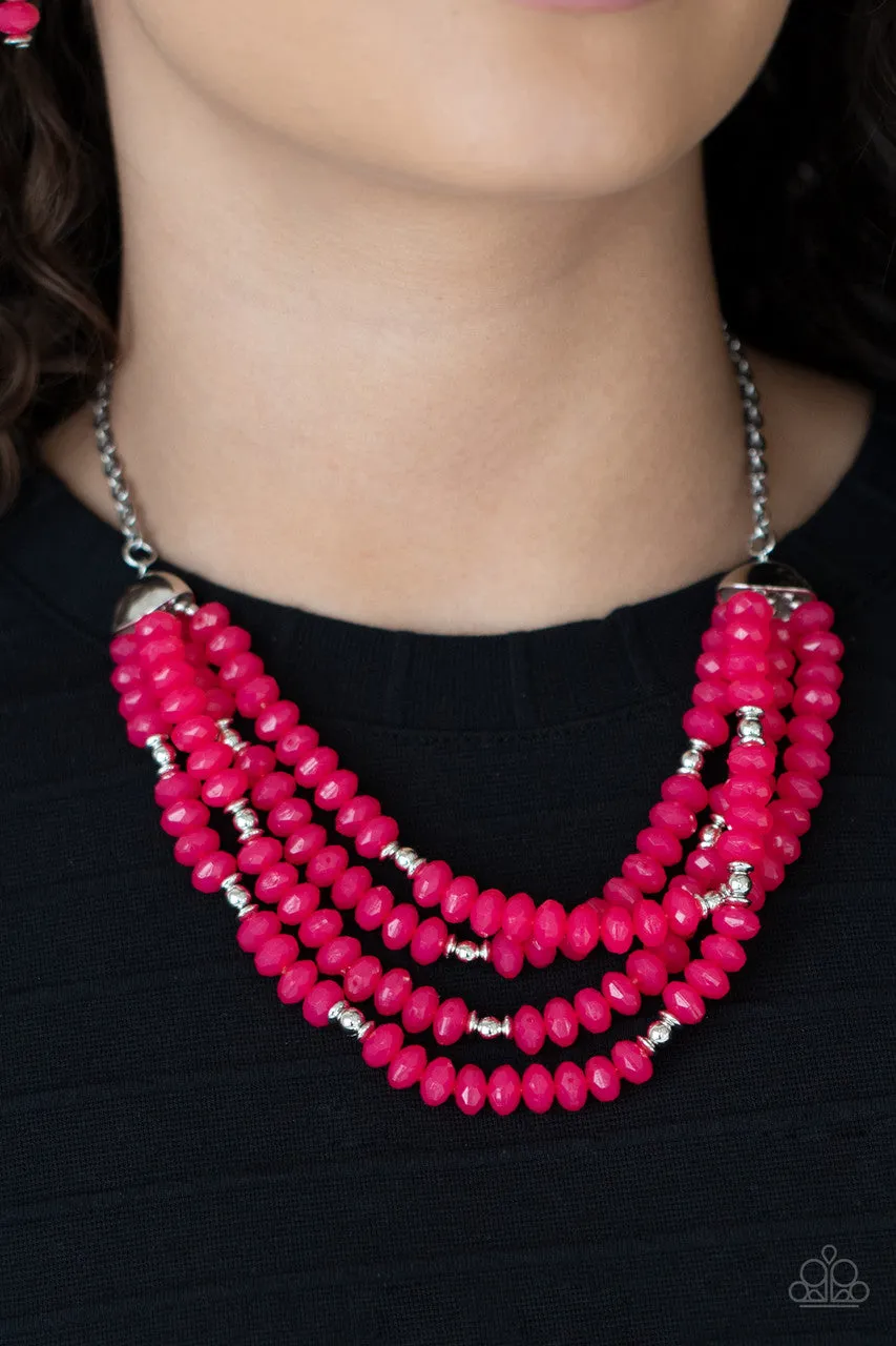 Best POSH-ible Taste Pink Paparazzi Necklace