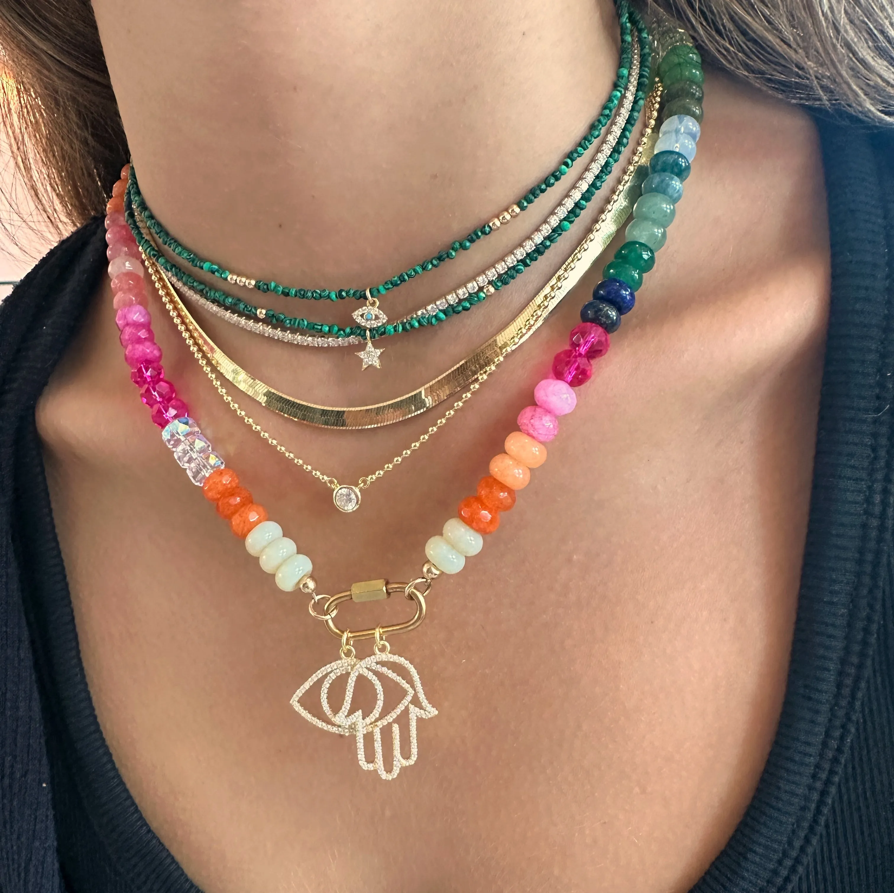 Bezel Solitaire Necklace