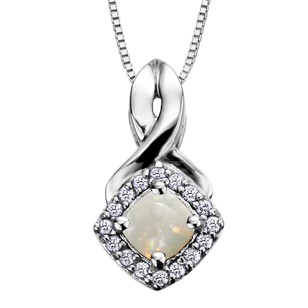Birthstone and Diamond Pendants