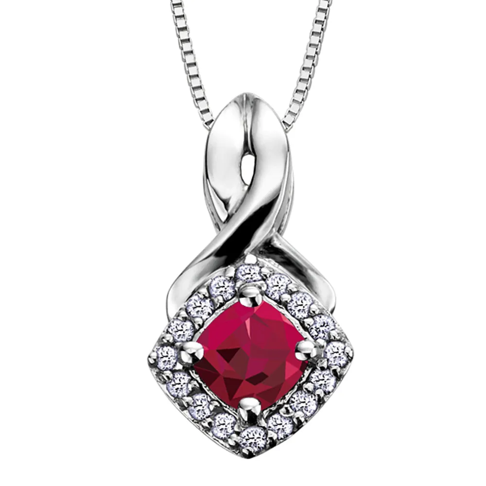Birthstone and Diamond Pendants