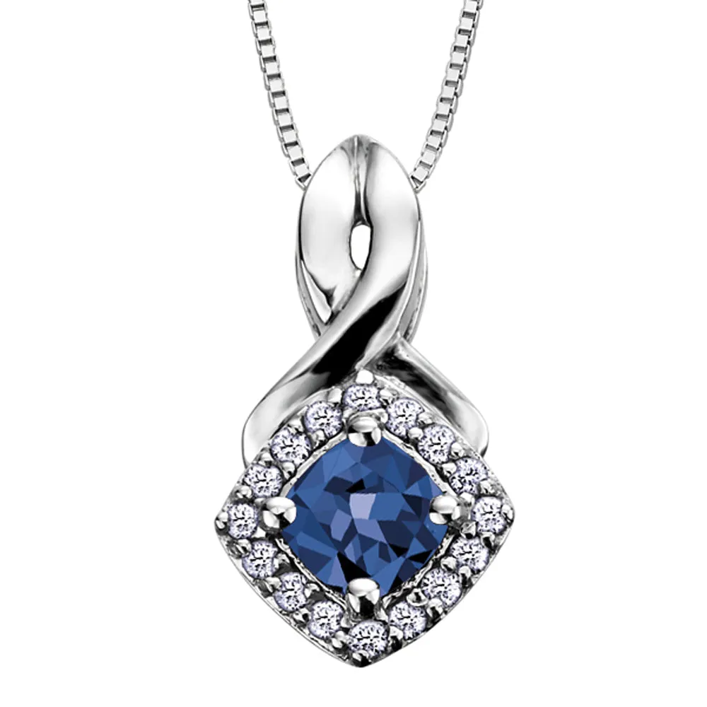 Birthstone and Diamond Pendants