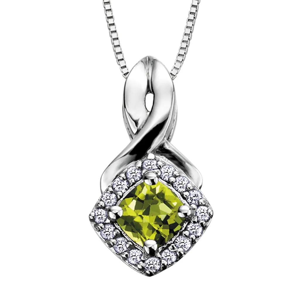 Birthstone and Diamond Pendants