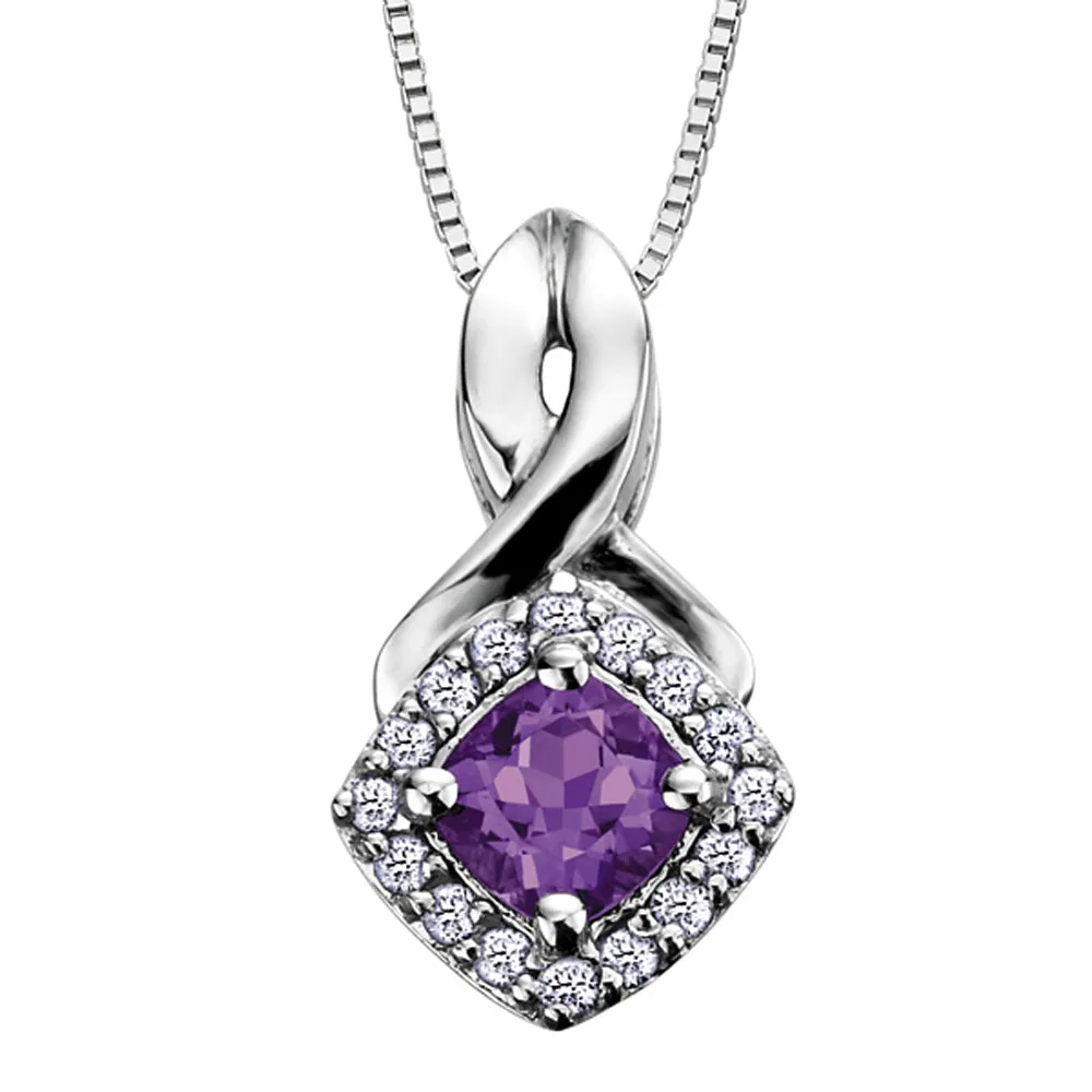 Birthstone and Diamond Pendants